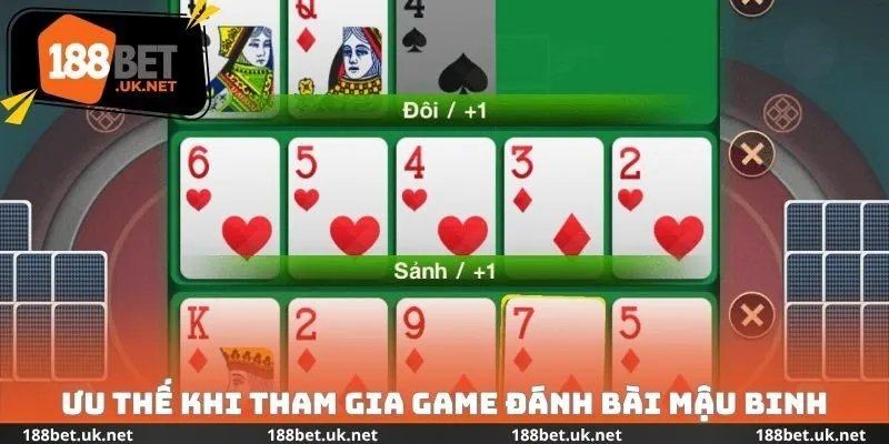 Ưu thế khi tham gia Game đánh bài Mậu binh